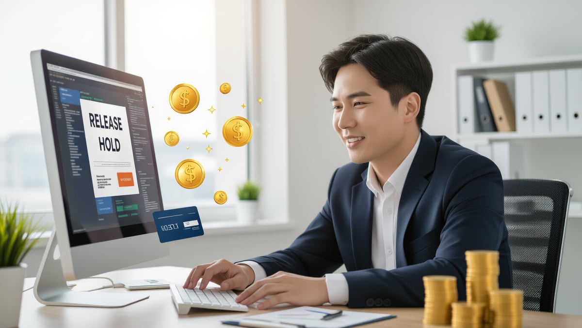 💰 보류 해제 및 크레딧 지급 과정