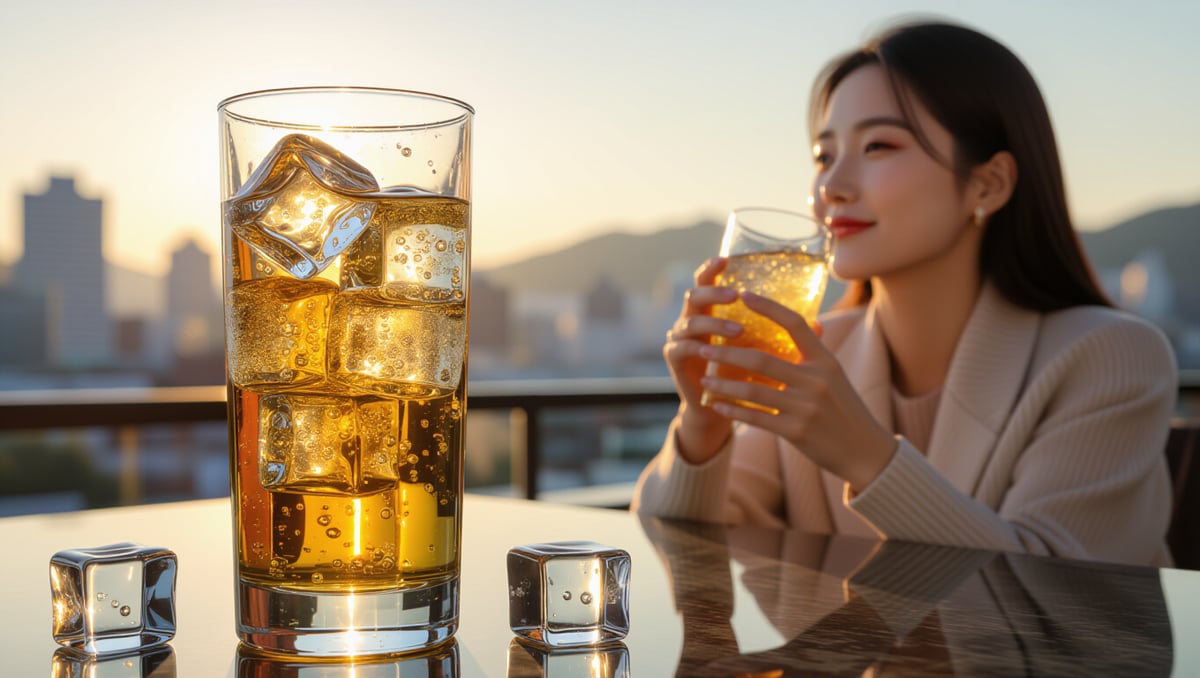 집에서 만드는 짐빔 하이볼: 황금 비율 레시피와 꿀팁 3 🧊 하이볼 맛을 좌우하는 얼음과 글라스의 비밀