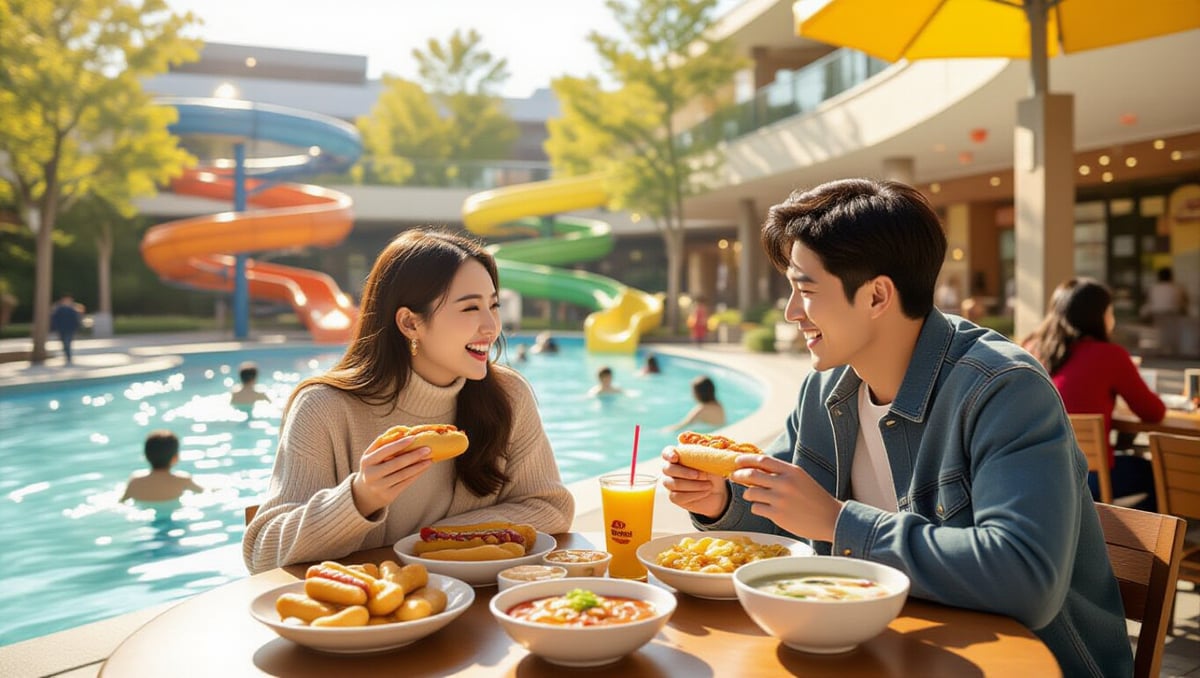 여수 디오션 워터파크: 할인부터 준비물, 놀이기구까지 완벽 가이드 5 🍔 출출함 해결! 워터파크 푸드코트