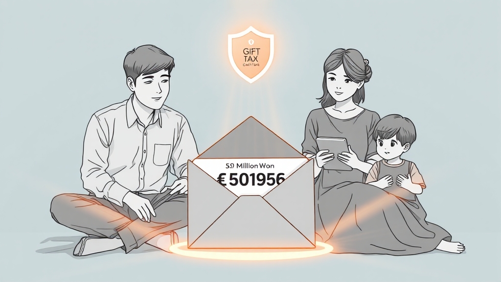 증여세 발생 기준, 면세 한도는? (illustration 스타일)