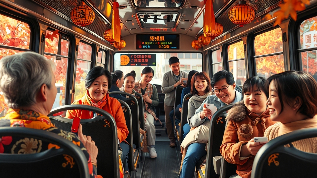 추석 버스 예매 할인 혜택 (realistic 스타일)